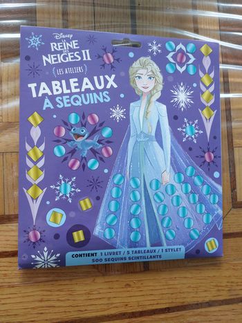 Tableaux à sequins reine des neiges 