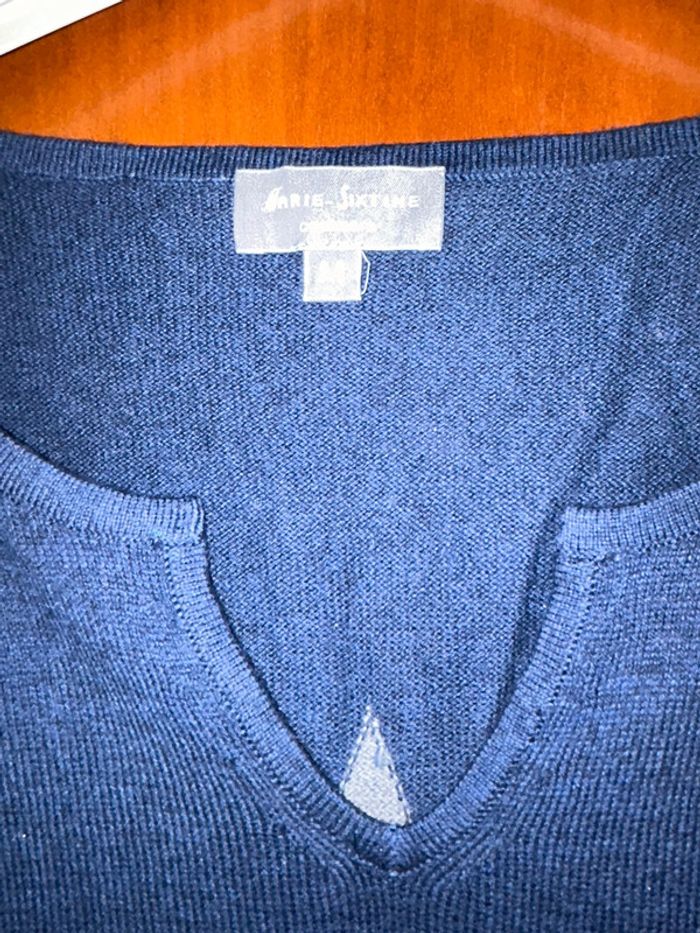 Pull marine étoiles 38 Marie-Sixtine neuf - photo numéro 3