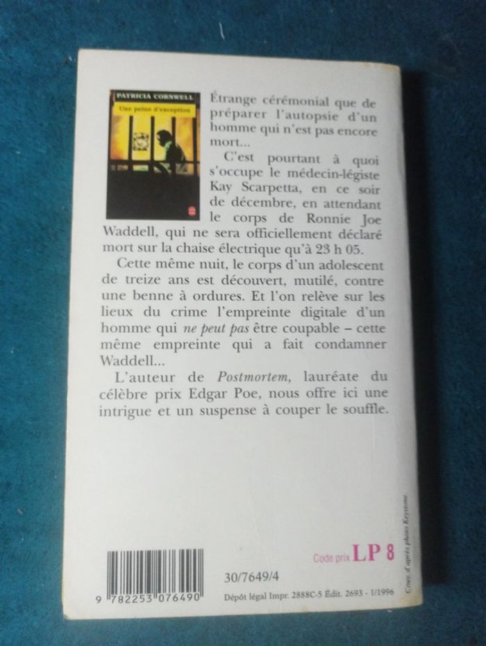 Patricia Cornwell - Une peine d'exception - photo numéro 2