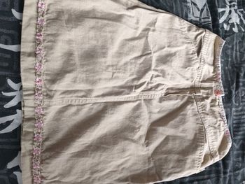 Jupe fille beige