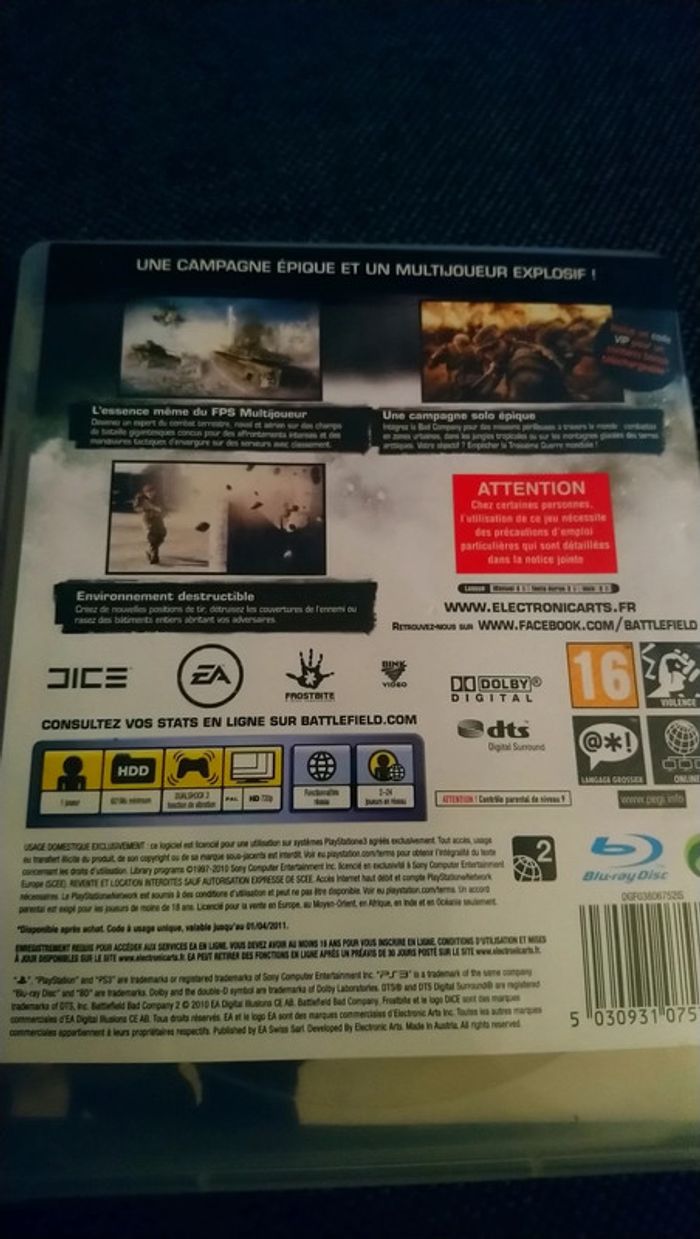 Jeux PS3 Battelfield bad company - photo numéro 3