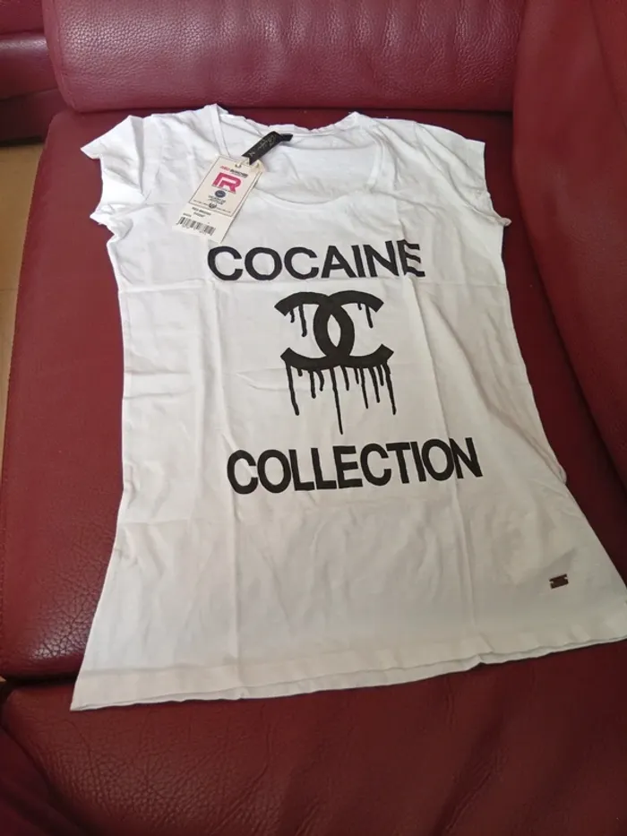 T-shirt cocaine collection femme taille L