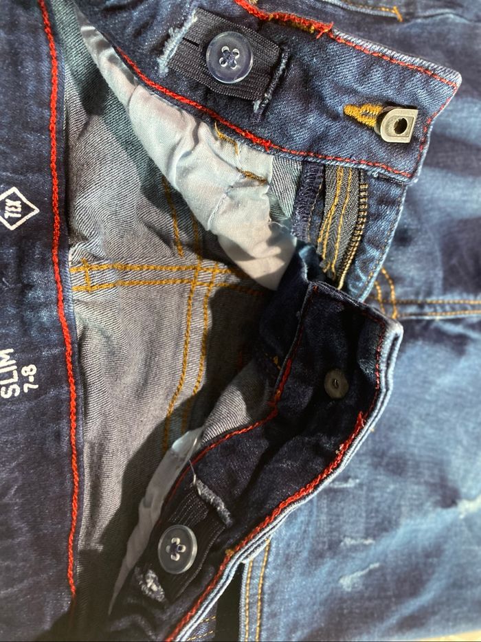 Jeans slim troué 7-8 ans Tex - photo numéro 2