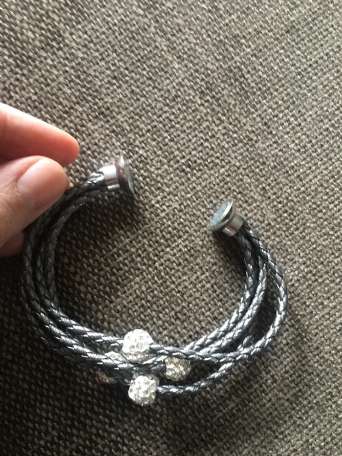 Bracelet style cuir Luxury Crystal - photo numéro 4