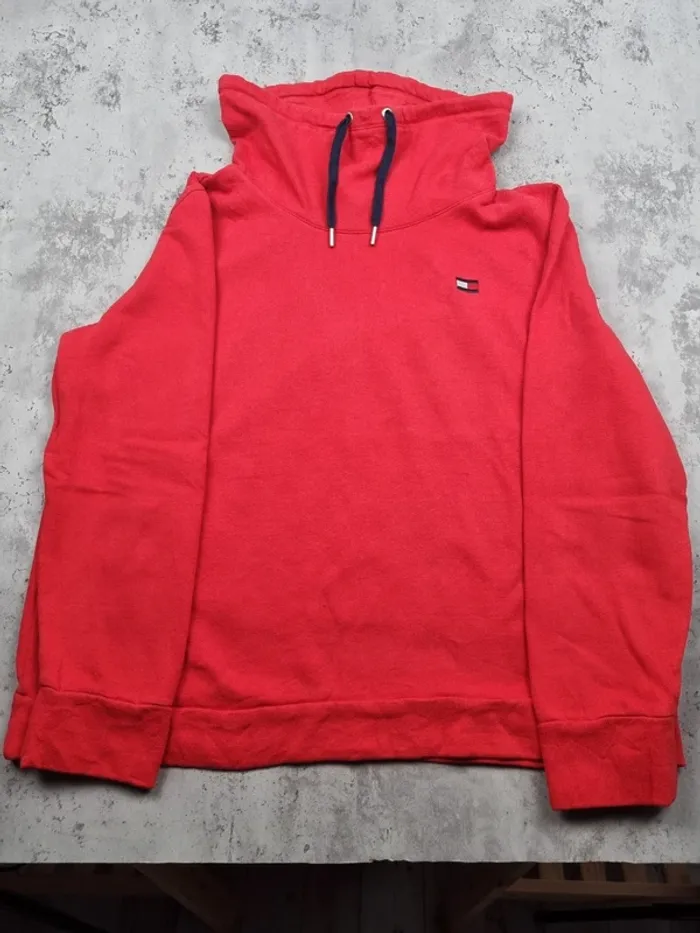 Sweat col roulé Tommy Hilfiger rouge L Hommes (mesures en photos) - photo numéro 3