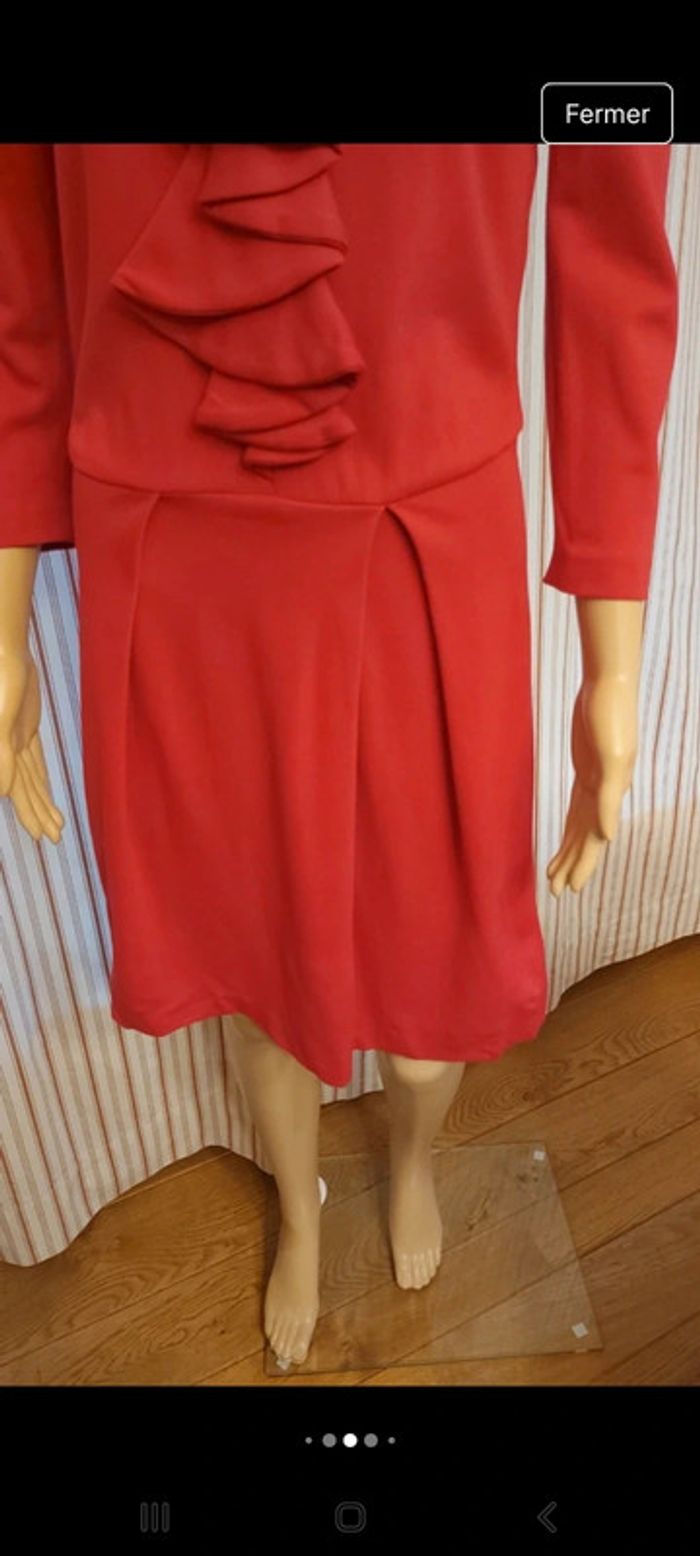 Belle Robe Mer du Nord t 38 rouge framboise - photo numéro 7