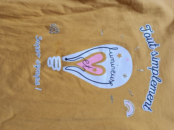 Tee-shirt manches longues marque Gémo taille 12 ans - photo numéro 3