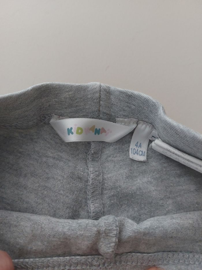 Legging fille 4 ans gris - photo numéro 2