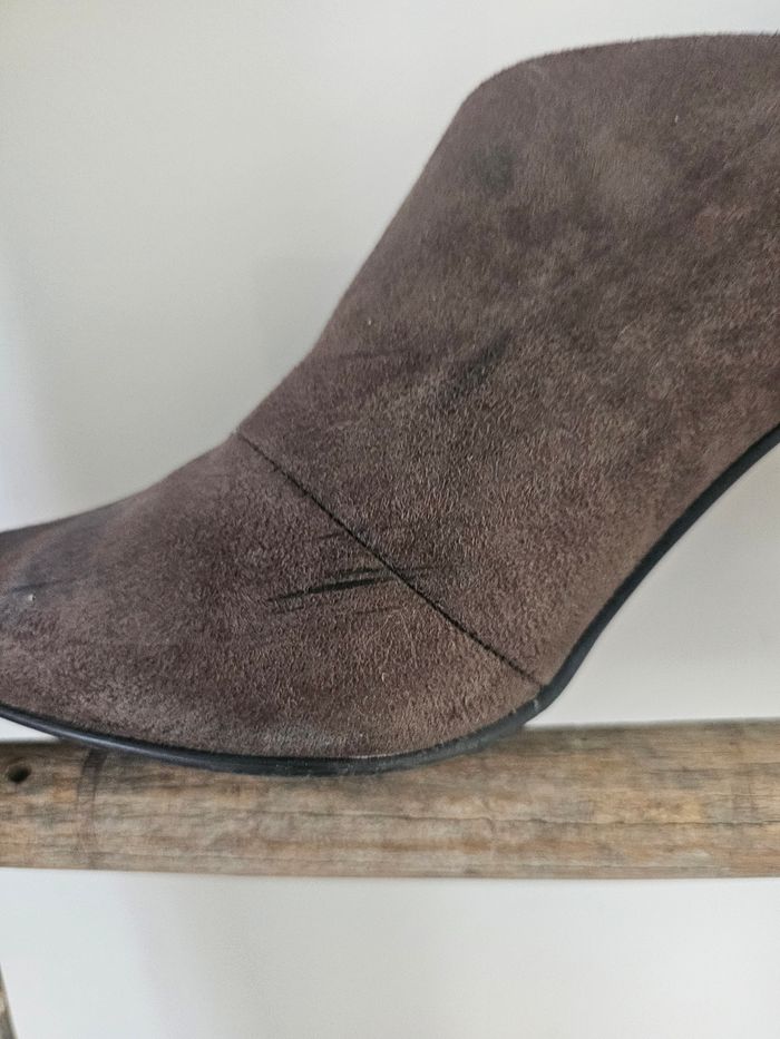 Chaussures taille 38 marron à talons - photo numéro 3