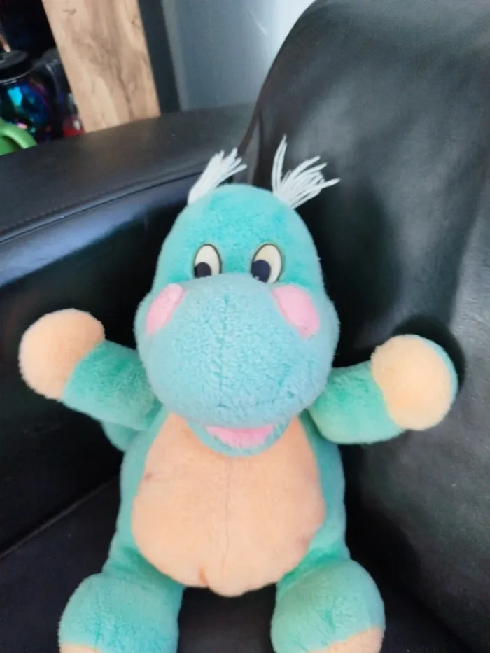 Grosse peluche dinosaure vintage - photo numéro 2