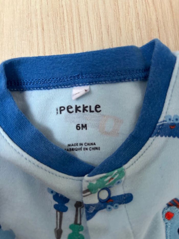Pyjama Pekkle bleu outils taille 6 mois - photo numéro 3