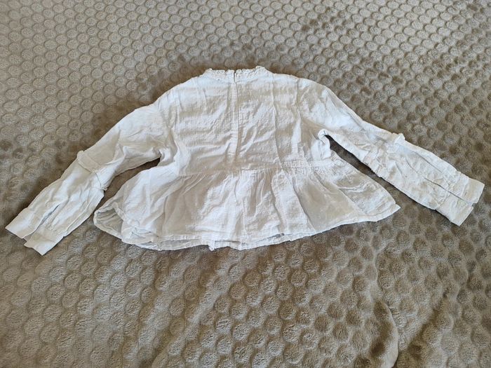 Haut à manches longues blanc 3 ans IKKS - photo numéro 4