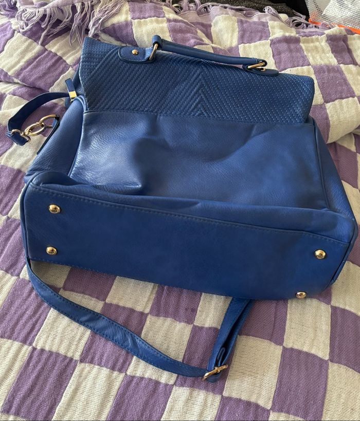 Sac bowling bandoulière bleu - photo numéro 2