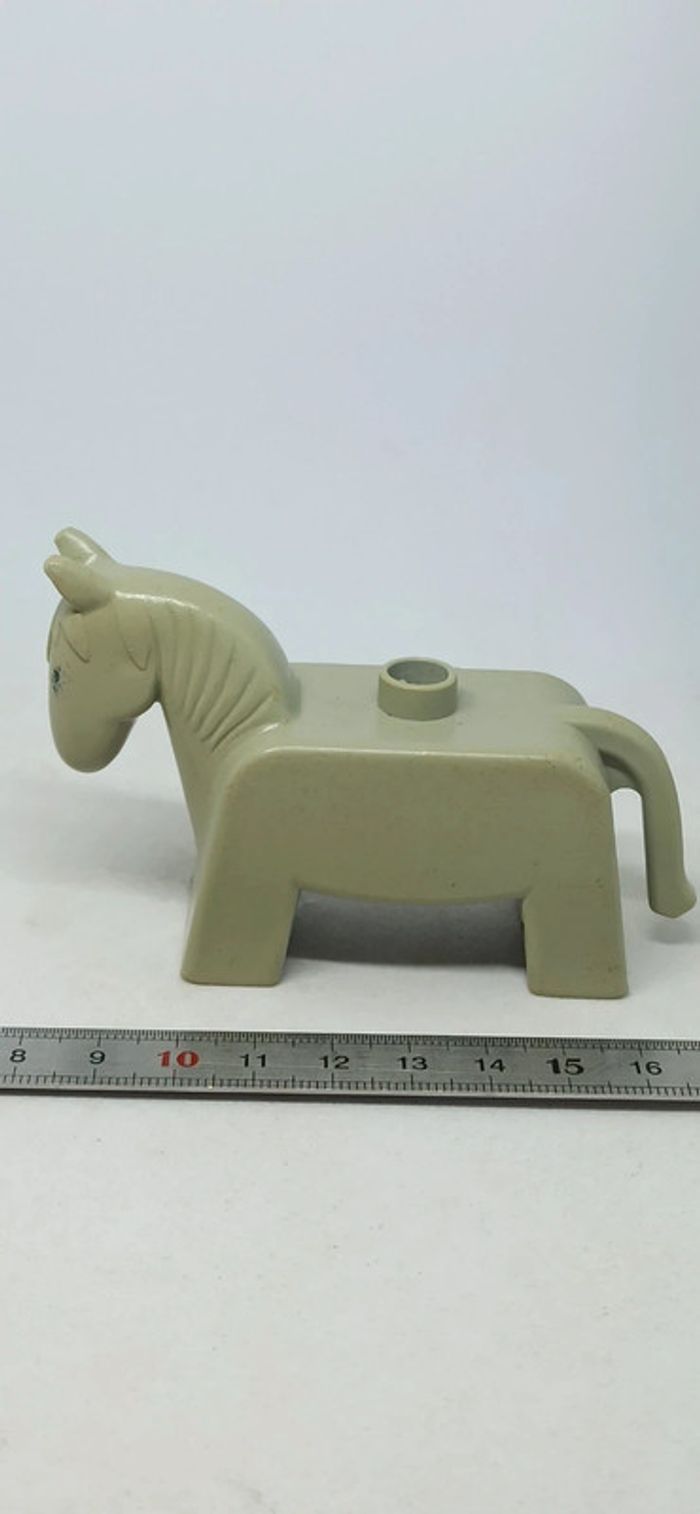 Cheval gris vintage lego duplo - photo numéro 2