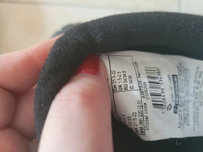 Botte de ski de neige decathlon taille 34 taille 35 porter 3 fois - photo numéro 4