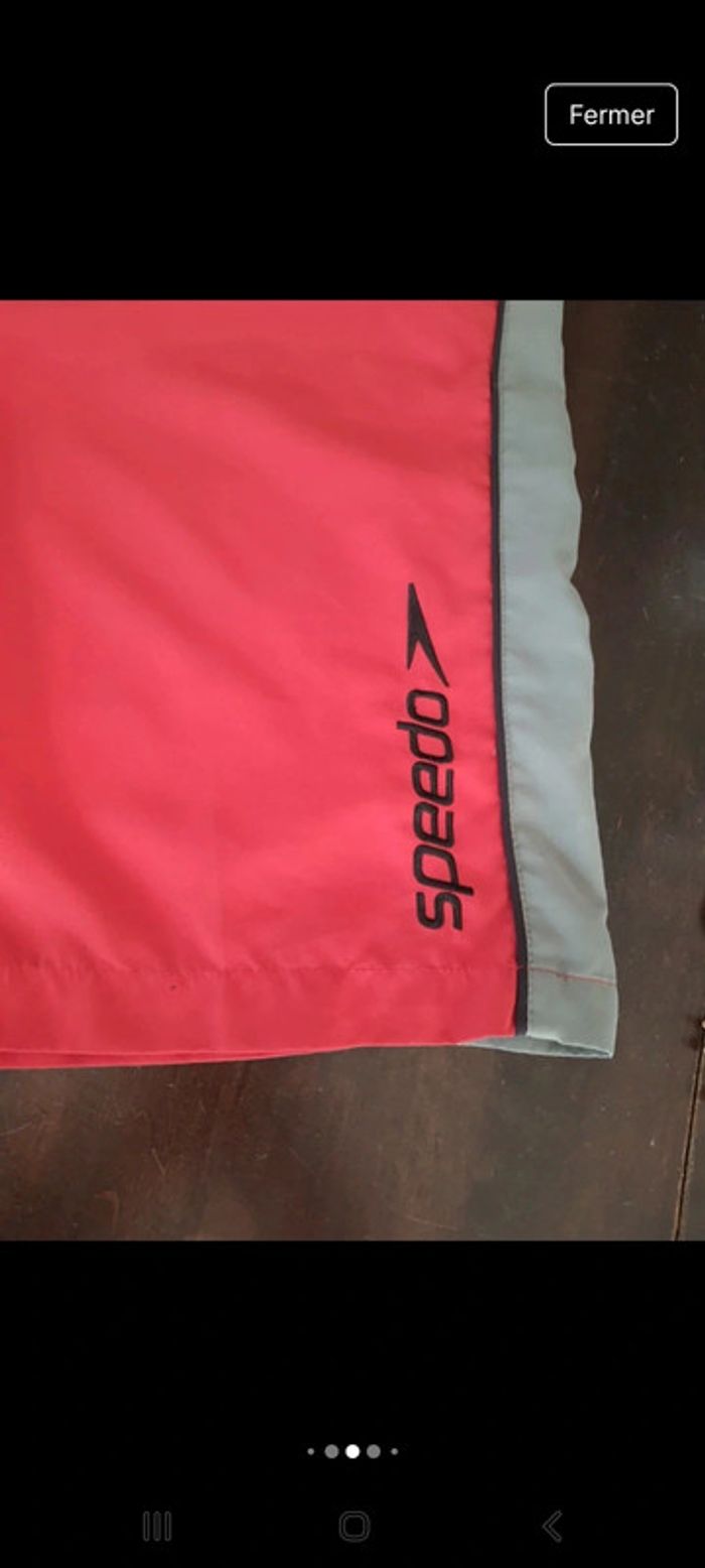 Short de bain Speedo rouge/gris taille fr 42/44 - photo numéro 4