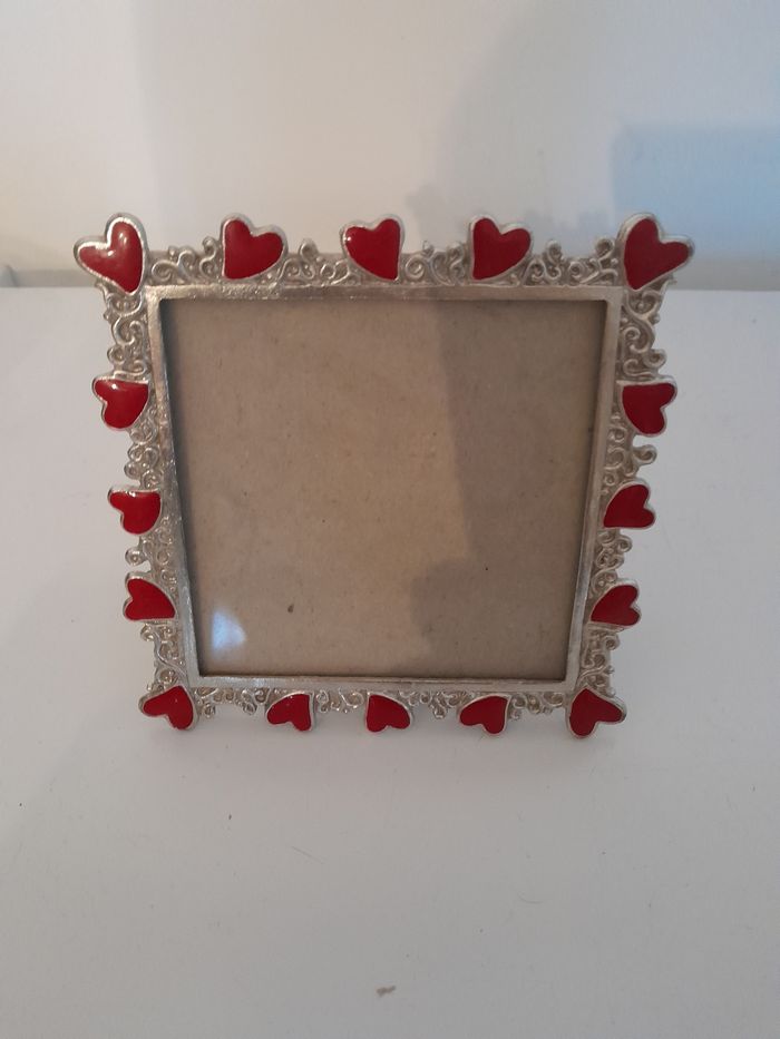 Cadre photo en métal cœur rouge - photo numéro 5