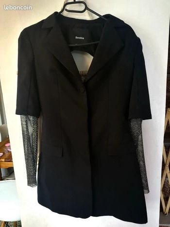 robe blazer à strass