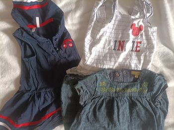Lot de 3 robes – 12 mois – Disney & douceur