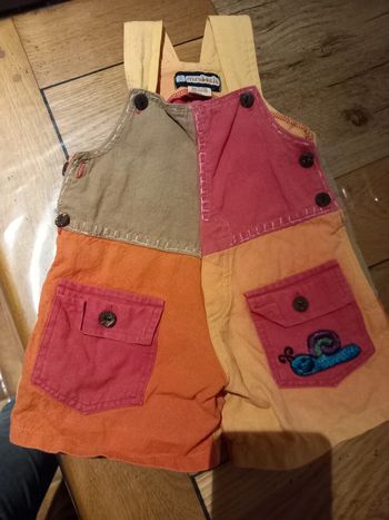 Salopette short multicolor