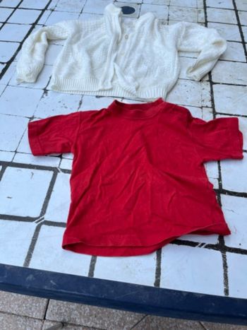 TEE shirt fille gilet fille