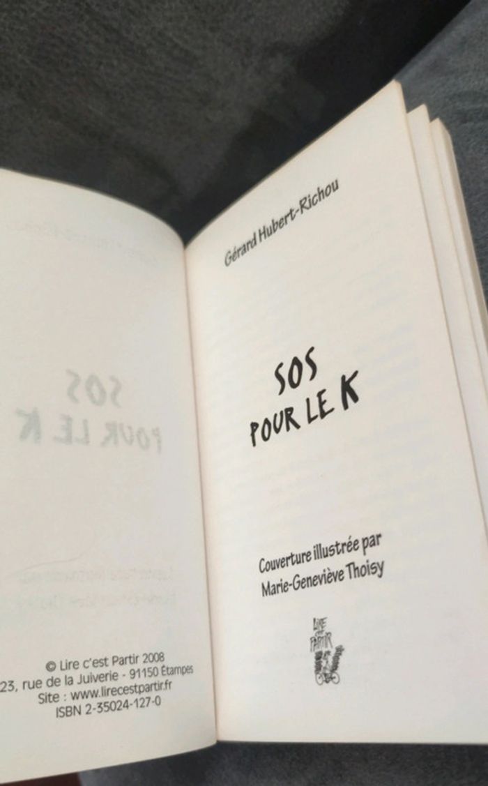 SOS S.o.s pour le K livre jeunesse - photo numéro 4