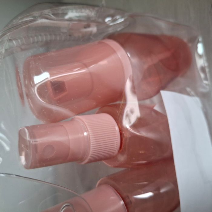 Kit de voyage pour cosmétiques – 10 pièces avec trousse transparent - Neuf - photo numéro 5