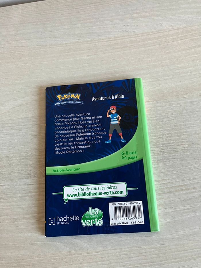 Livre jeunesse "Pokémon Soleil et Lune – Bibliothèque Verte – Hachette Jeunesse – 6-8 ans - photo numéro 4