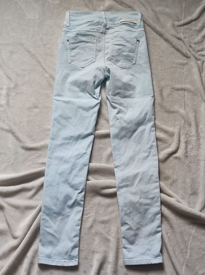 Jean coupe droite bleu clair taille XS - photo numéro 5