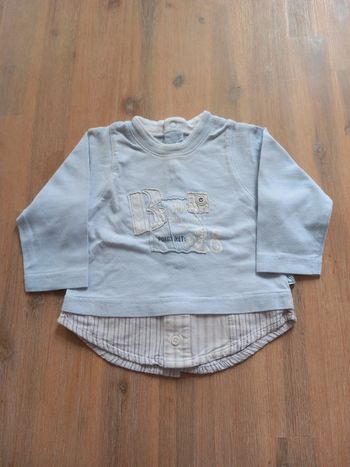 Haut bébé Jean Bourget 3 mois – effet 2 en 1