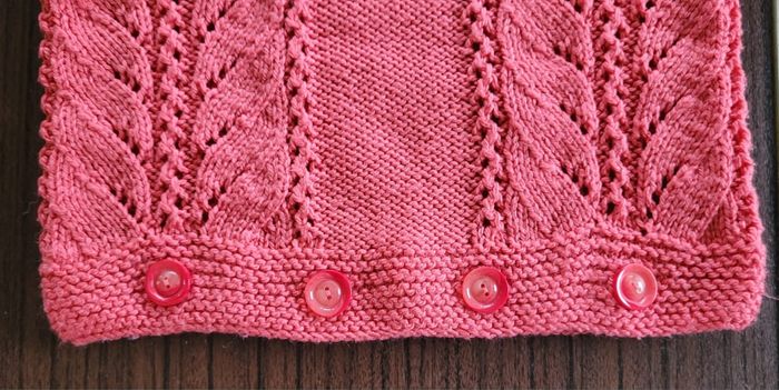 Nid d'ange/ Combinaison en maille - gigoteuse - fait main - coloris Rose - photo numéro 2