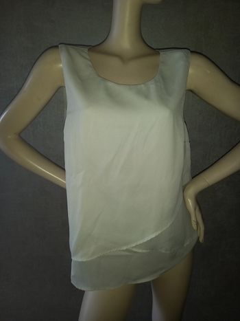 débardeur en voile gris très clair pimkie taille 42