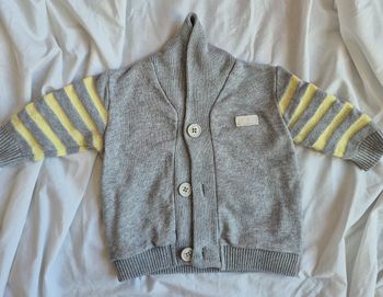 Gilet bébé garçon à rayures IKKS – 6 mois
