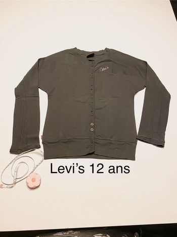 Tee-shirt gilet ML Levi’s gris 12 ans