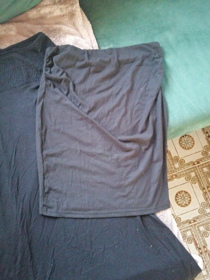 Lot de 2 jupes de grossesse noires - photo numéro 2