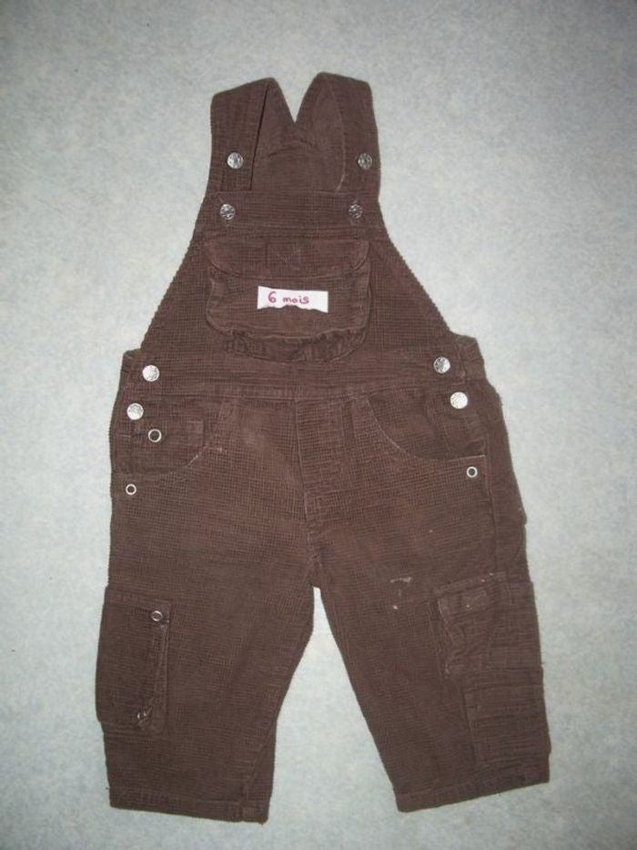 Salopette en velours marron