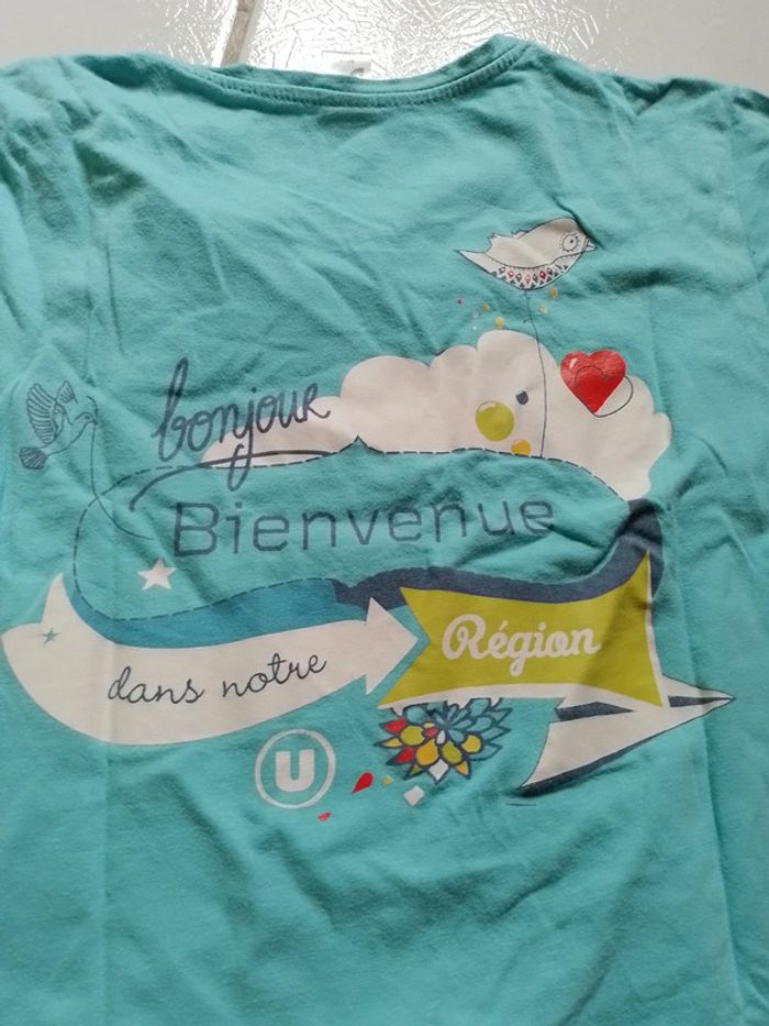 T-shirt femme bleu ciel Super U - photo numéro 10