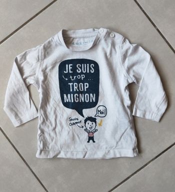 Tee-shirt manche longue 12 mois