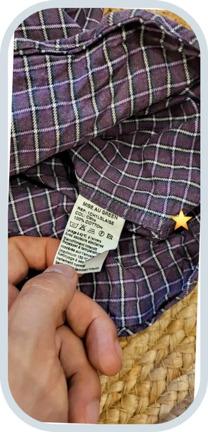 Chemise à carraux homme Mise au Green – Taille XL – Très bon état
- Violet - photo numéro 7