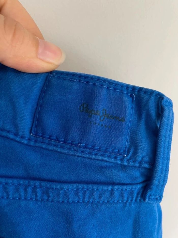 Pantalon slim bleu électrique Pepe Jeans - photo numéro 5