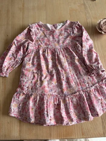 Robe fleurie rose orchestra 4 ans
