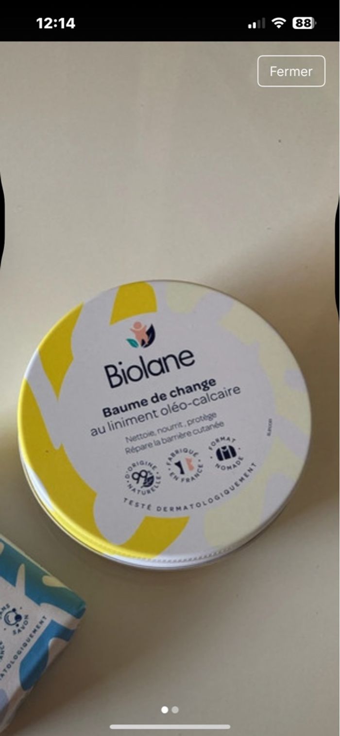 Baume de change Biolane 100ml