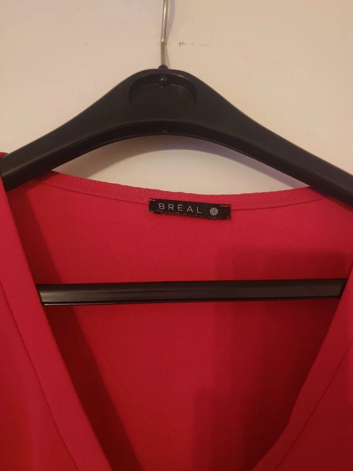 Robe longue fluide framboise - photo numéro 2