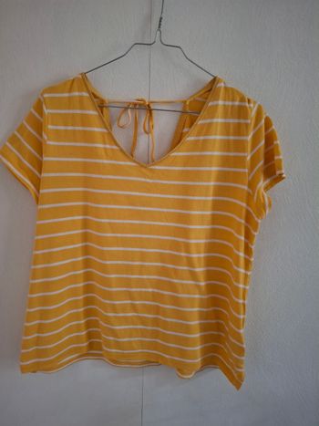 Tee shirt jaune et blanc xlu