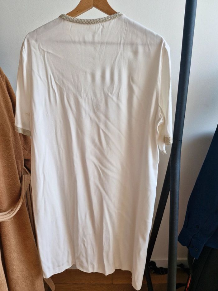 Gérard Darel robe fluide écru liseré doré - photo numéro 7