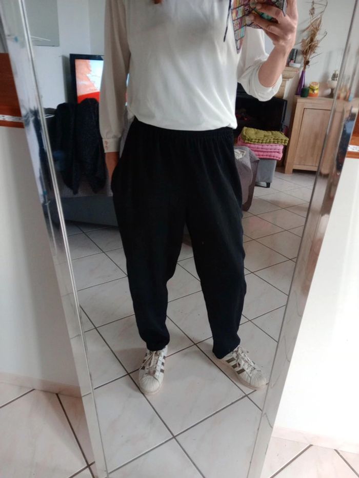 Pantalon fluide femme 40 noir c58 - photo numéro 2