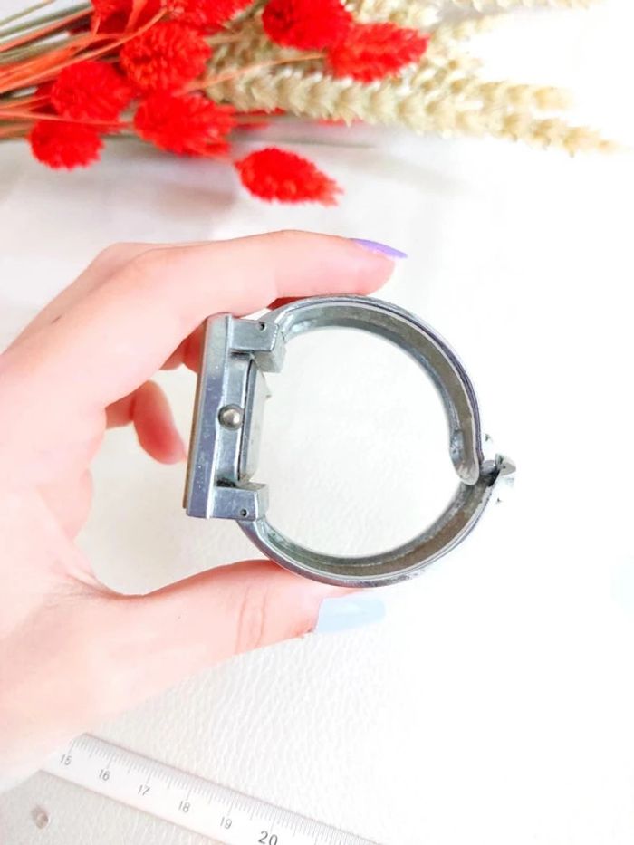 Montre bracelet argenté a strass - photo numéro 7