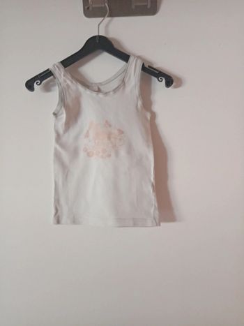 Joli débardeur blanc 3 ans