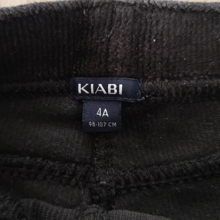 Pantalon côtelé en velour noir 4 ans - photo numéro 3