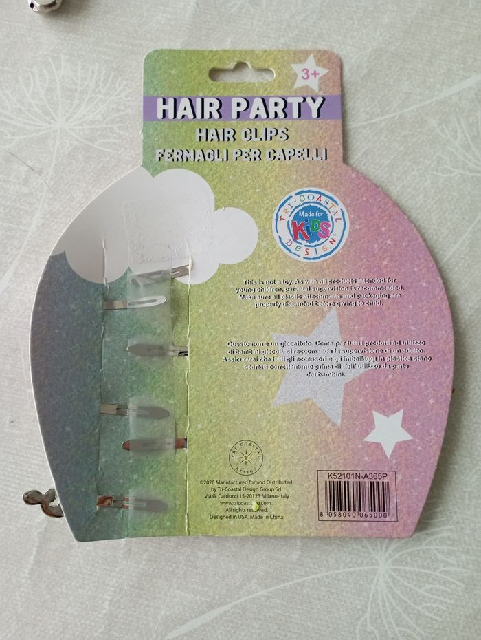 Lot 3 paires de barrettes flamand rose/coquillage/poisson 2€5 neuf - photo numéro 2